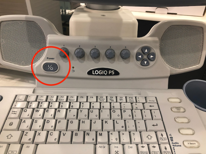 How to Turn on and Start a Patient Exam on the GE Logiq P5 - Ultrasound